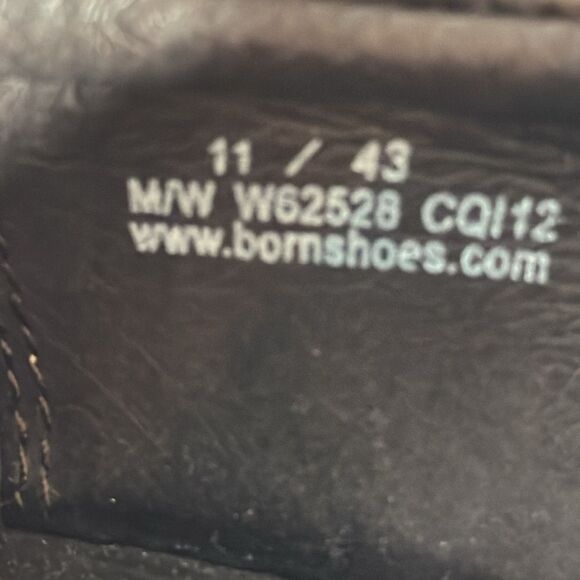 Born Haddon Bronze Leather Platform Clogs Sz 11 - Picture 5 of 6